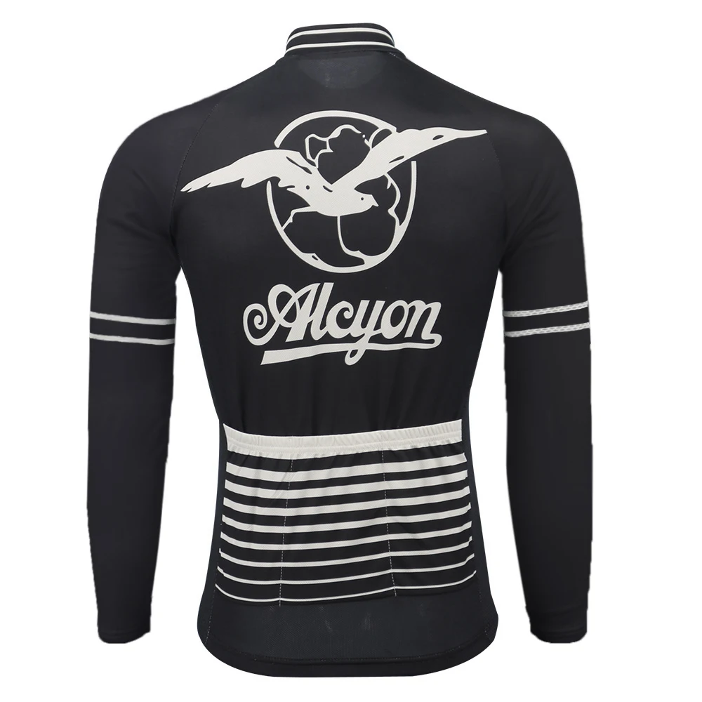 PARIS-ROUBAIX winter fleece and no fleece cycling Jersey long sleeves back bike clothing windproof mtb bicycle clothes