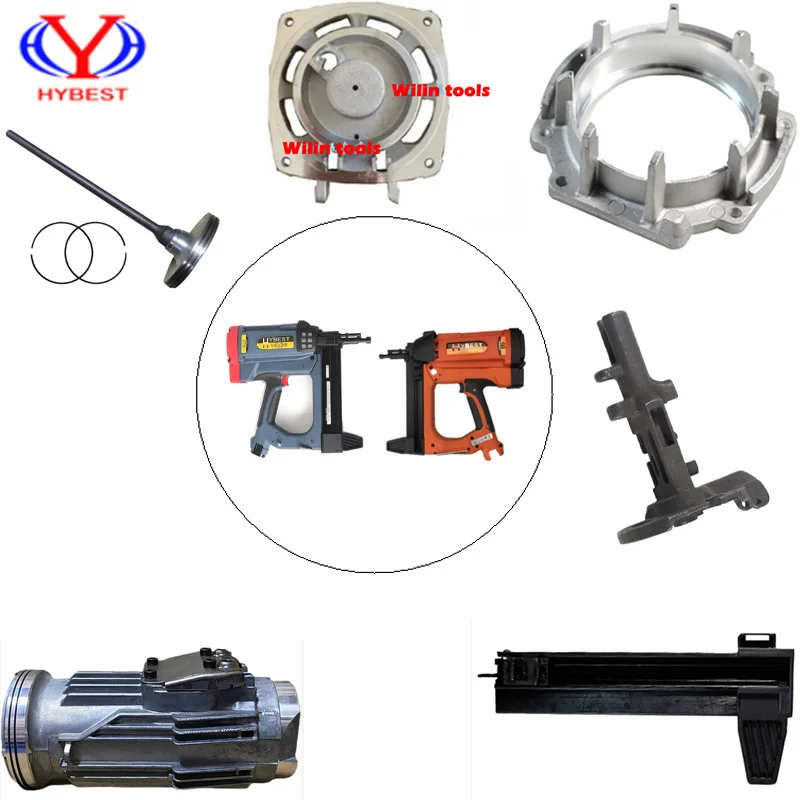 

Hongyuan HYGas GSR40 Electric Gas Stapler Bullets Nail Gun Clip Air Nailer Cylinder Nail Gun Muzzle Bullets Pins