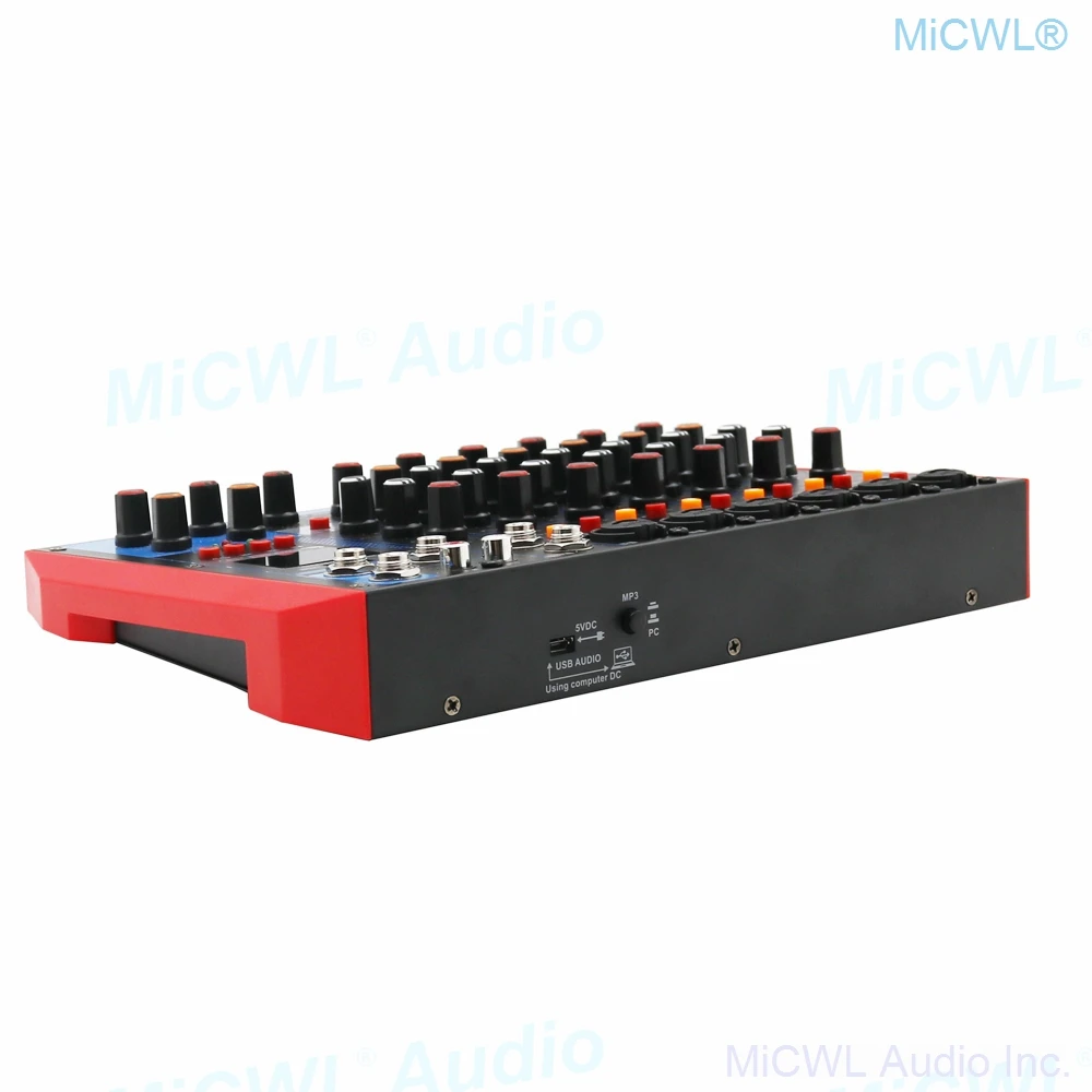 Pro 8 Microphones Channel USB Sound Card Mixer Bluetooth PC Laptop Live Mixing Console Each Channel 48V Switch 8-Input 2-Bus AG8