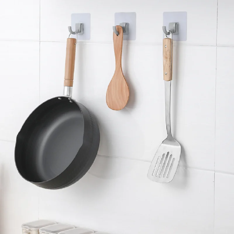 

Strong Adhesive Hook Viscose Door Rear Clothes Hanger Hole Free Wall Hanging 8PCS Load-bearing