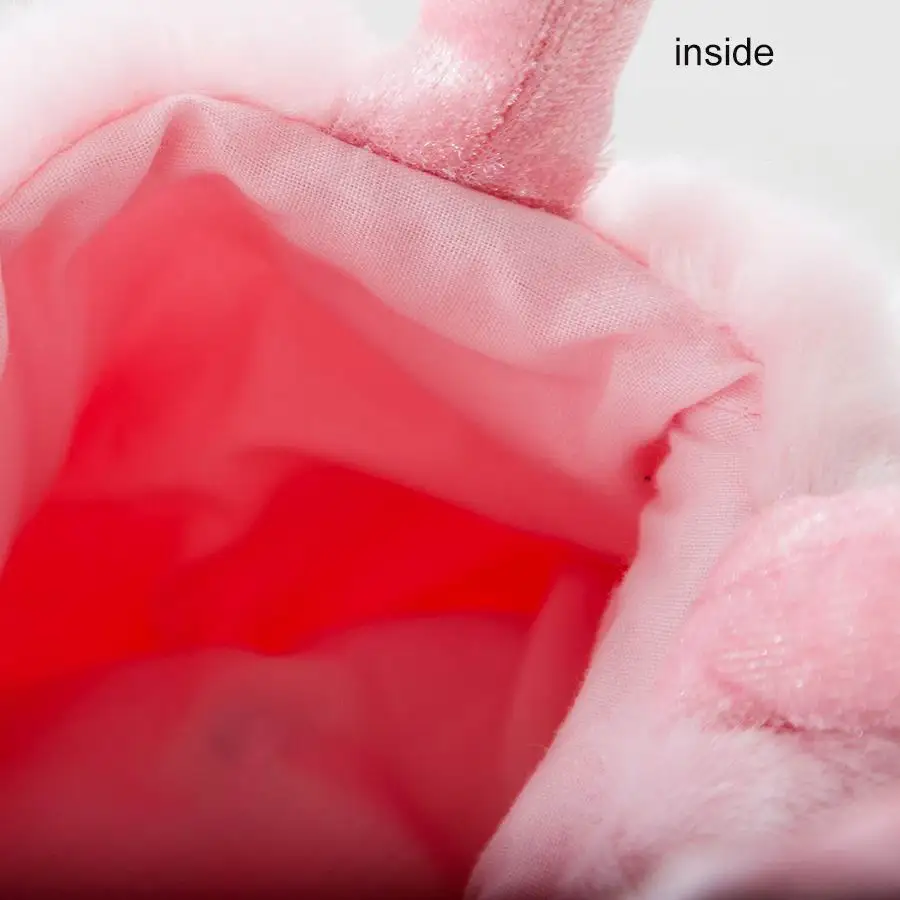 ตุ๊กตากระต่ายโลลิต้าแต่งตัวพร้อมตาที่มีเอกลักษณ์ แต่งด้วยลูกไม้ น่ากอด ใช้เป็นกระเป๋าสะพายข้างแบบมีโบว์