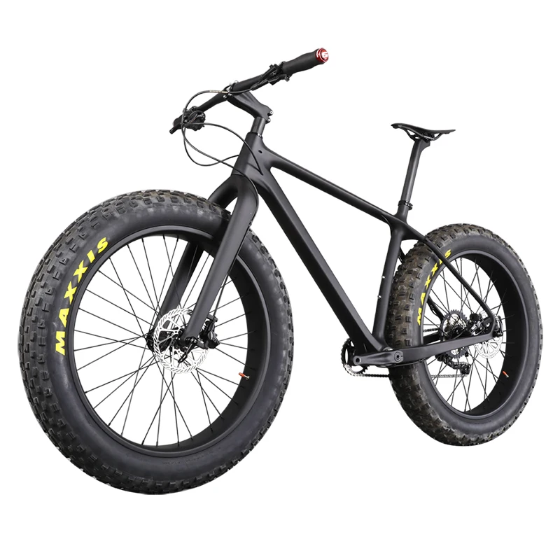 26er Full Carbon Snow Bike Fat Bicycle BSA 150*15 197*12mm 90mm Width Wheel