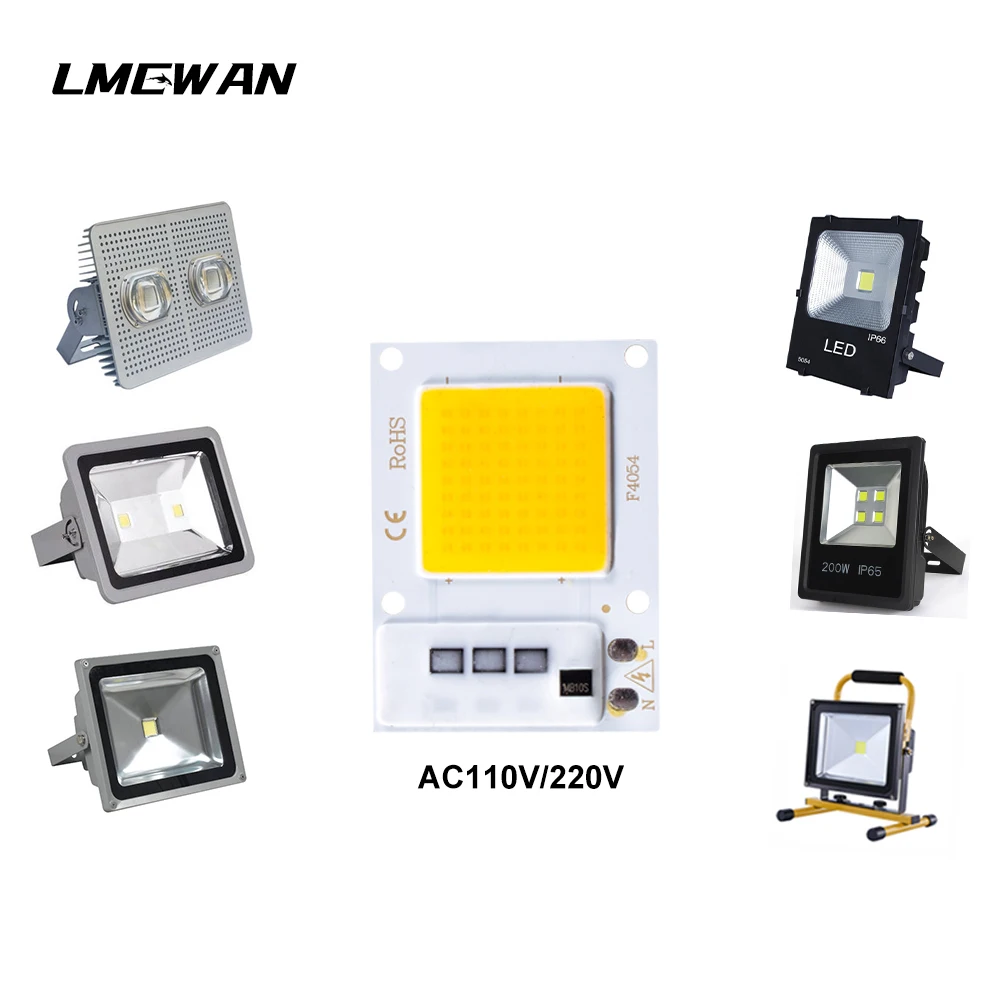 LED COB chip 10W20W30W 220V COB inteligentny IC bez sterownika źródło światła LED chip wysokiej jasności reflektor reflektor Diy oświetlenie