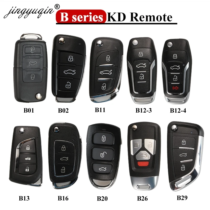 

jingyuqin B01 B02 B11 B12 B13 B16 B20 B26 B29 KD Remote 3 Button B Series Remote Key for URG200/KD900/KD200 Machine Universial