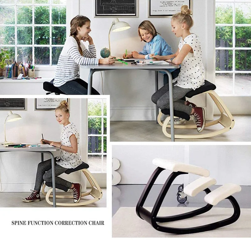 

Ergonomic Kneeling Chair,Posture Corrective Seat For Home And Office Relieving Back And Neck Pain & Improving Posture