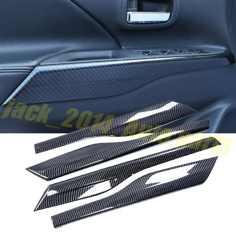 

Carbon Inner Door Armrest Decor Strip Trim For Mitsubishi Outlander 2013-2018