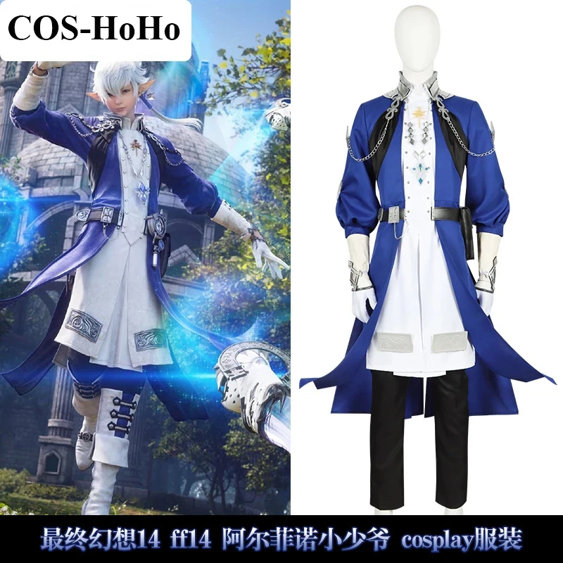 

COS-HoHo [Customized] Anime FINAL FANTASY XIV FF14 Alphinaud Leveilleur Game Suit Handsome Uniform Cosplay Costume Halloween NEW