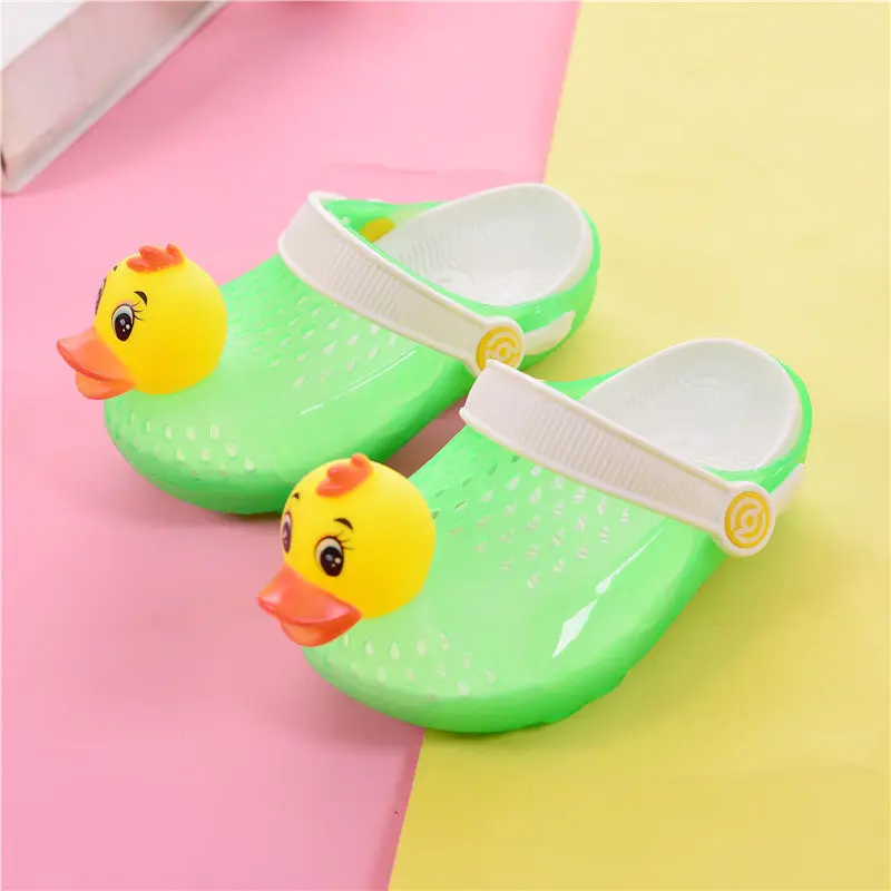 Children\'s Leisure Home Children\'s Shoes Cartoon Hollow Out Shoes Baby Cute Sandals Boys and Girls Breathable Non-slip Kid Clogs