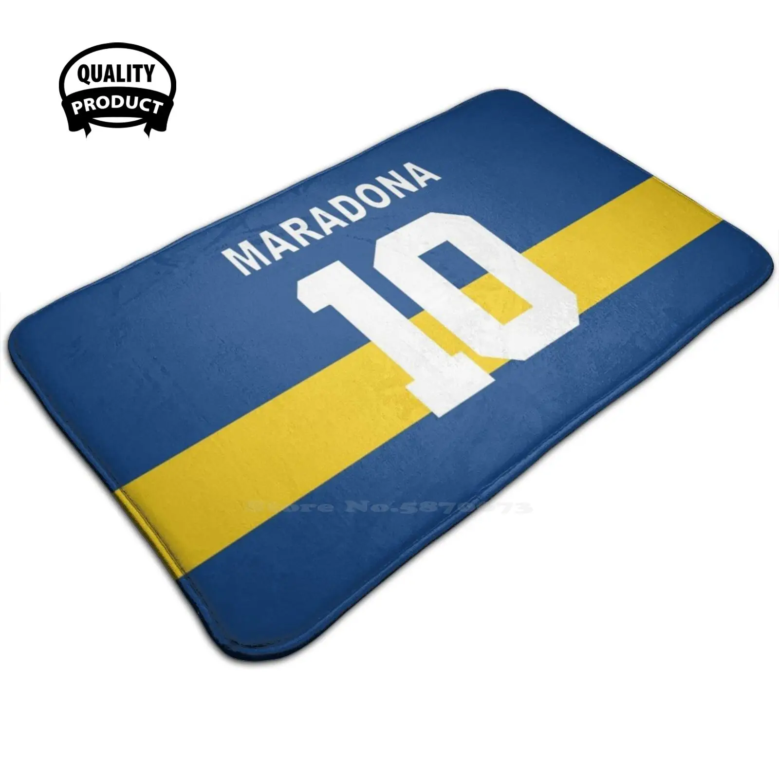 Diego Maradona Shirt 10 D10 3 Sizes Home Rug Room Carpet Maradona Diego Maradona Diego Armando Maradona Diego Boca Maradona