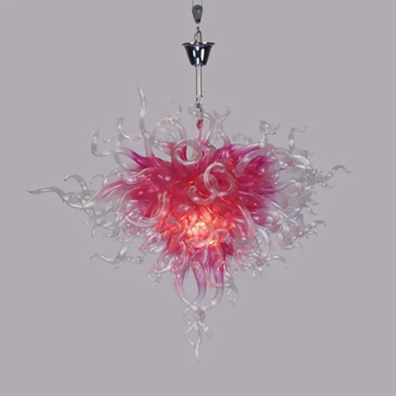 Pretty Pink Hand Blown Glass Pendant Lights New Arrival Chandelier for New House Art Decoration