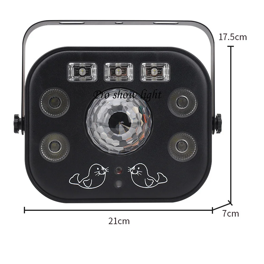 DJ LED Light 5IN1 LED Effect Light Magic ball Strobe Wash UV Laser Projector Light LED Laser Light UV Par Light for Party Discos