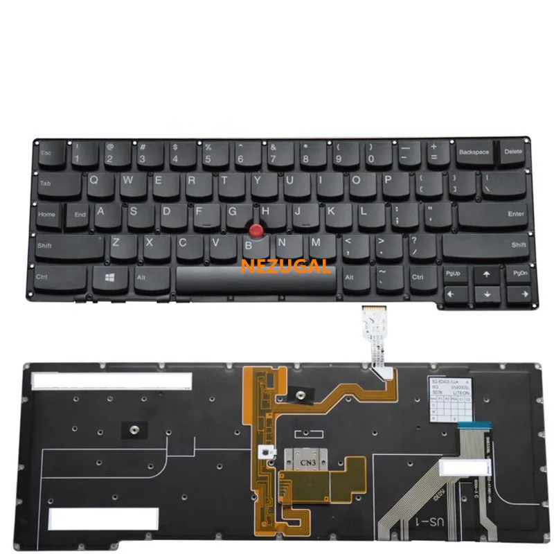 

English Laptop keyboard with backlit for lenovo for thinkpad X1C 2014 x1 For carbon gen 2 type 20A7 20A8 US keyboard