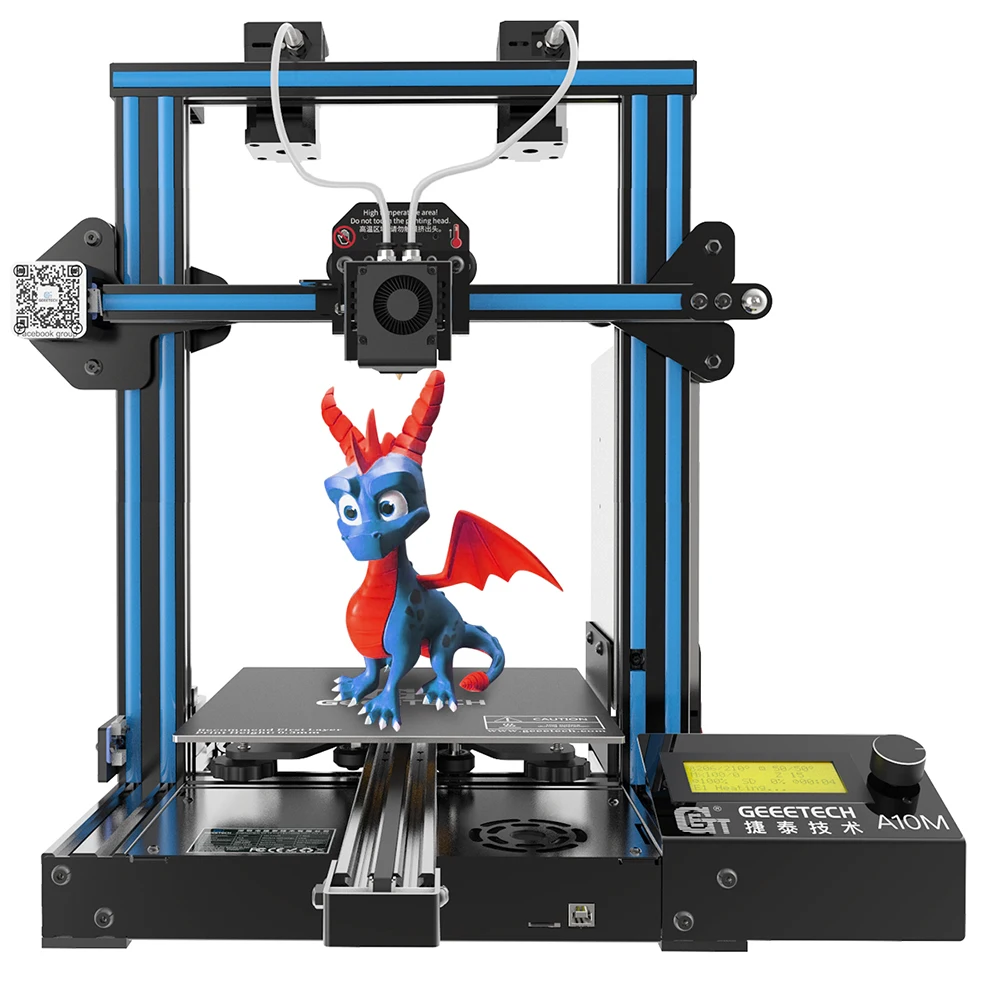 Professional 3d printer Geeetech A30T A20M A10M A10T Mix-color, GT2560 4.1B MB, Prusa I3 Quick Easy Assembly 3d printing machine