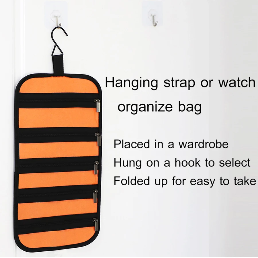 Home Hanging Watch Organizer Watch Band Boxes Watch Strap Organizer for Apple Watch Case Watch Box Pouch Watch Band Storage Bags