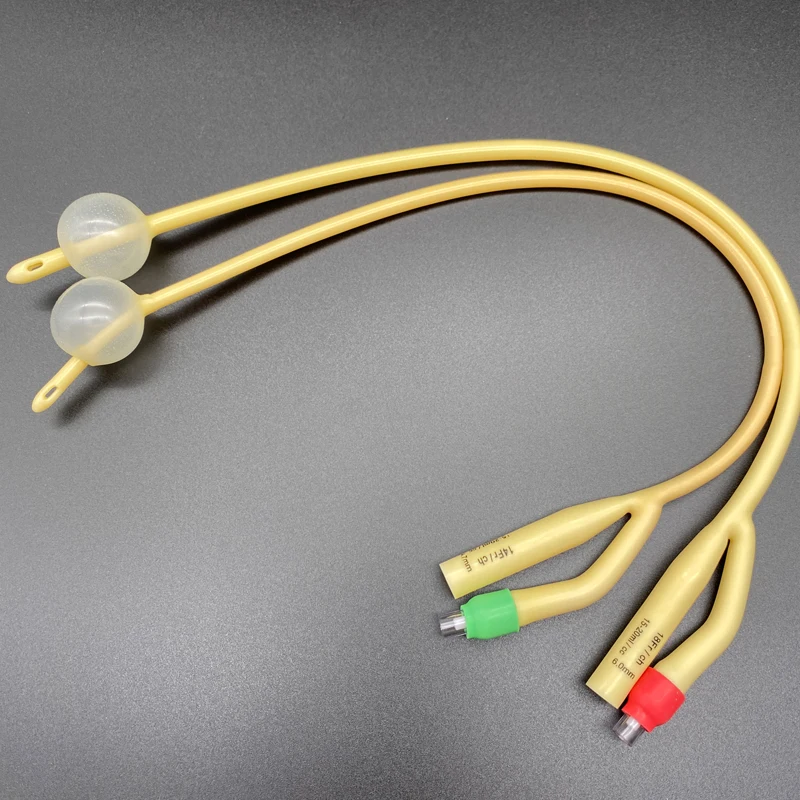 

5pcs/bag Medical Disposable Latex Urology Catheter Silicone coated 2 way Latex Foley Catheter