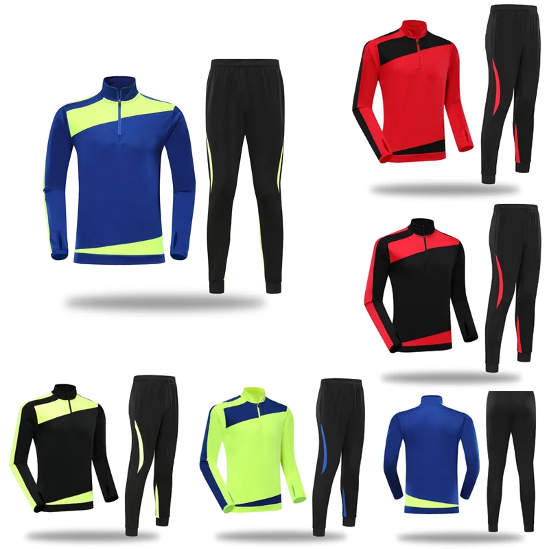 

Adult and Kids Soccer Jerseys Sets Survetement Football Kit Futbol Running Jackets Men Sports Training Tracksuit Uniforms Suits