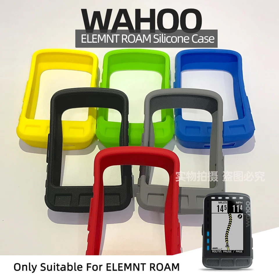 Wahoo Element Rohm　WCFF6　フィルム、ケース、バンドル付き Wahoo Elemnt ROAM Protective Case Silicone Protective Cover