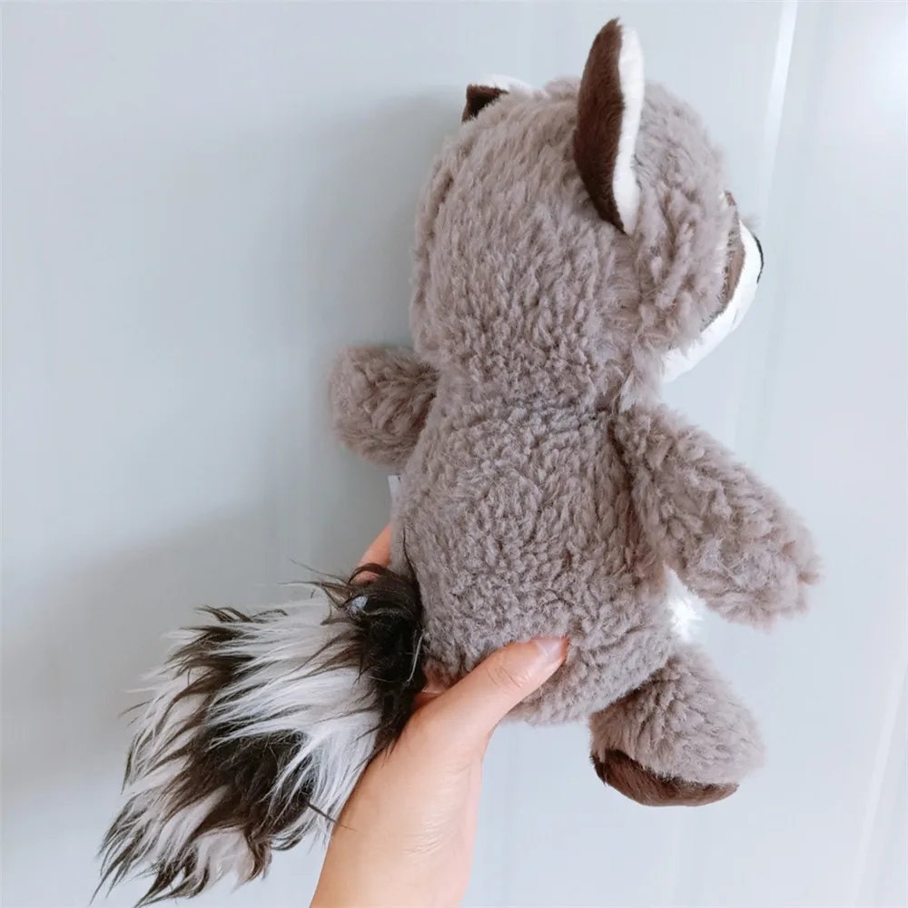 Juguete de peluche de mapache Kawaii para niñas y niños, muñeco de mapache suave de 55cm, almohada, regalo de cumpleaños