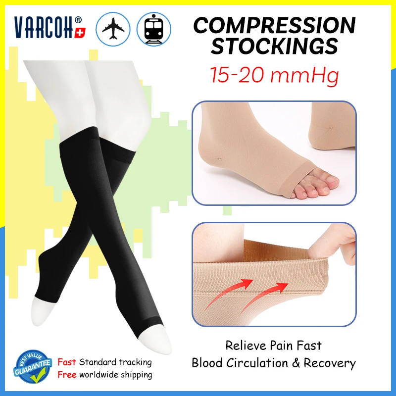 Compression Socks Men Women 15-20 mmHg Medical Graduated  Stockings Best for Edema,Diabetic,Varicose Veins,Shin Splints,Running