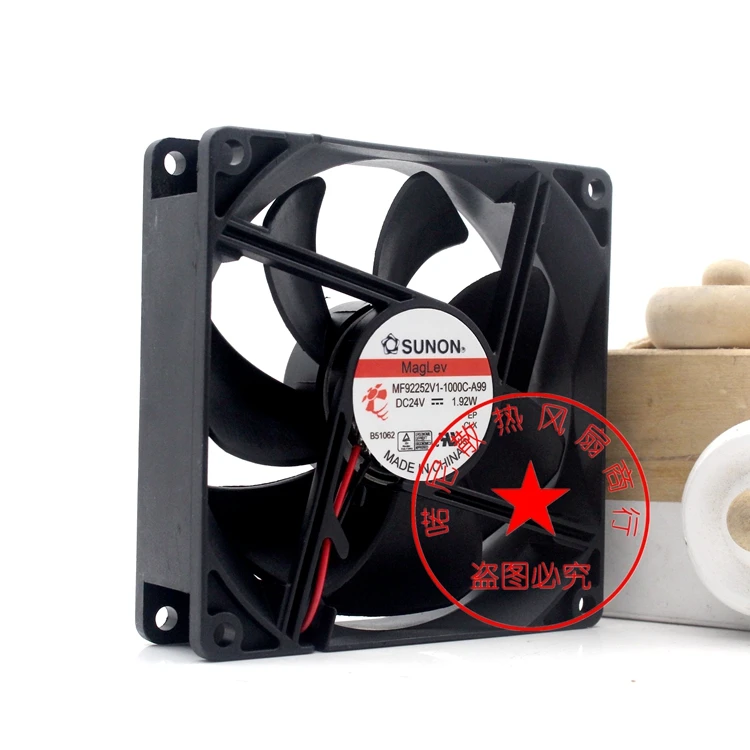 SUNON MF92252V1-1000C-A99 DC 24V 1.92W 92x92x25mm 2-Wire Server Cooling Fan