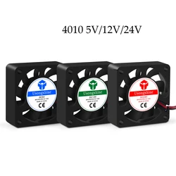 DC 5V/12V/24V Computer Fan Cooling Fan 4010 (40*40*10mm) Fan  Volt Brushless  Fans For Heatsink Cooler  Radiator or  3D Printer