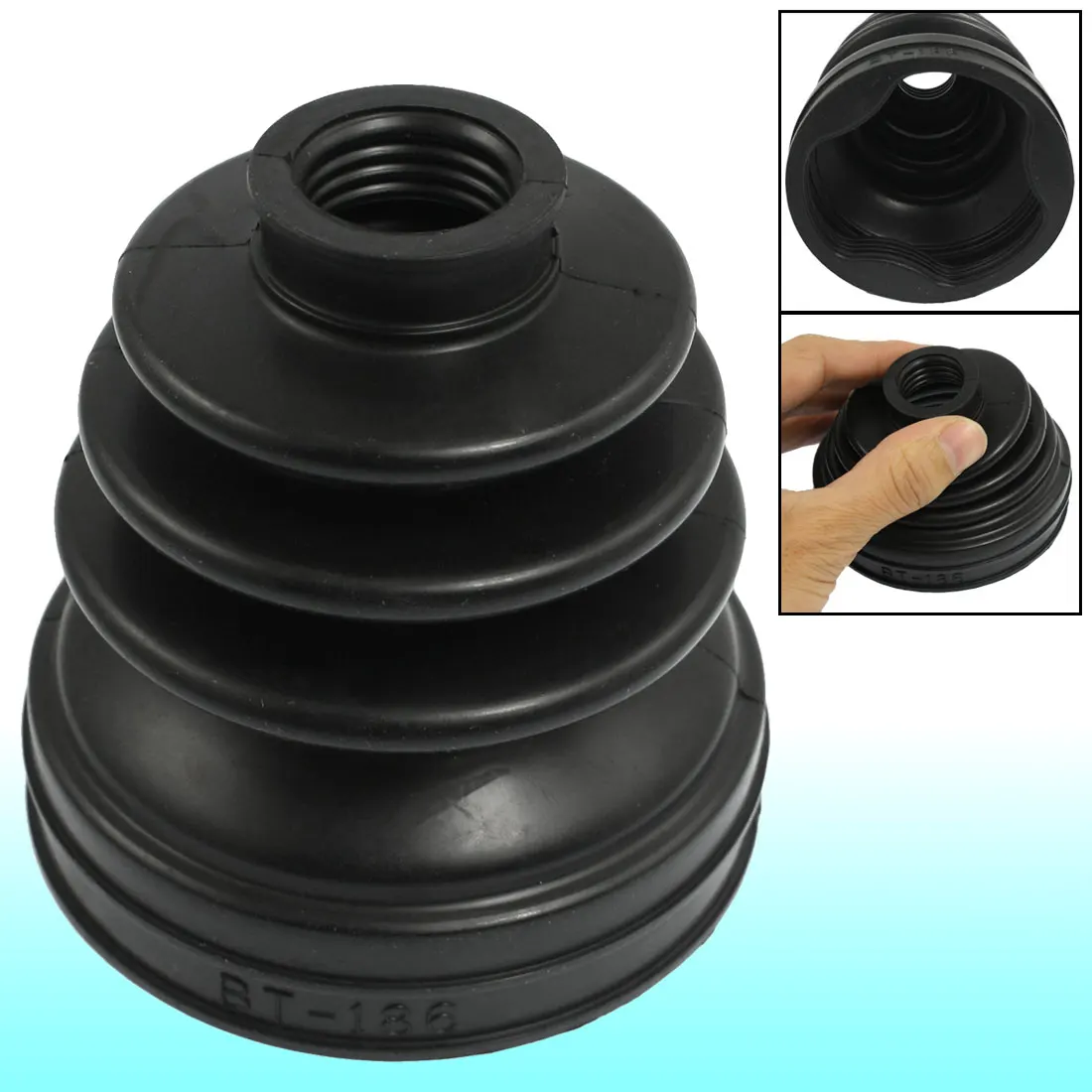 Uxcell Inner Axle CV Joint Boot Dust Cover For Ford Fiesta Focus MT 20mm Top Inner Diameter Rubber