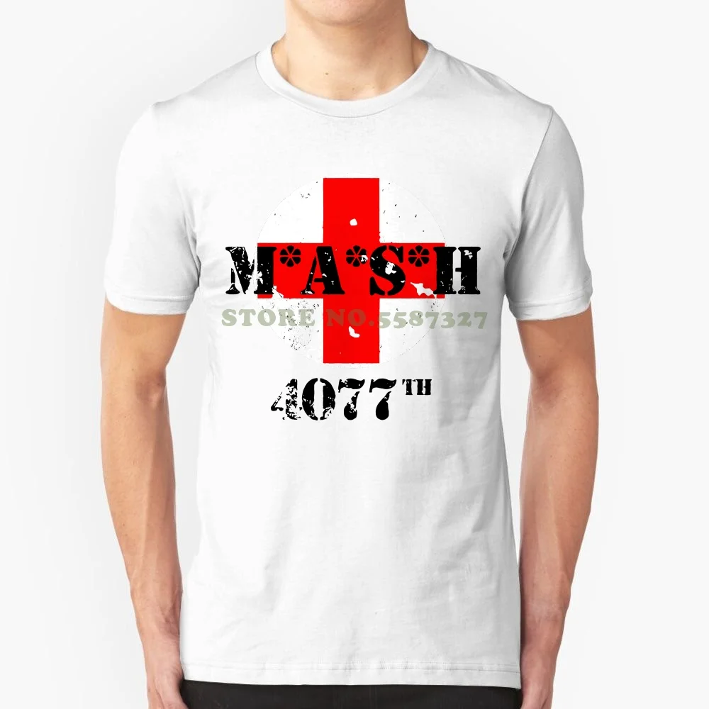 Mash 4077th Tv Series Military T Shirt Casual Plus Size Tshirts Hip Hop Style Tops Tee S-2xl