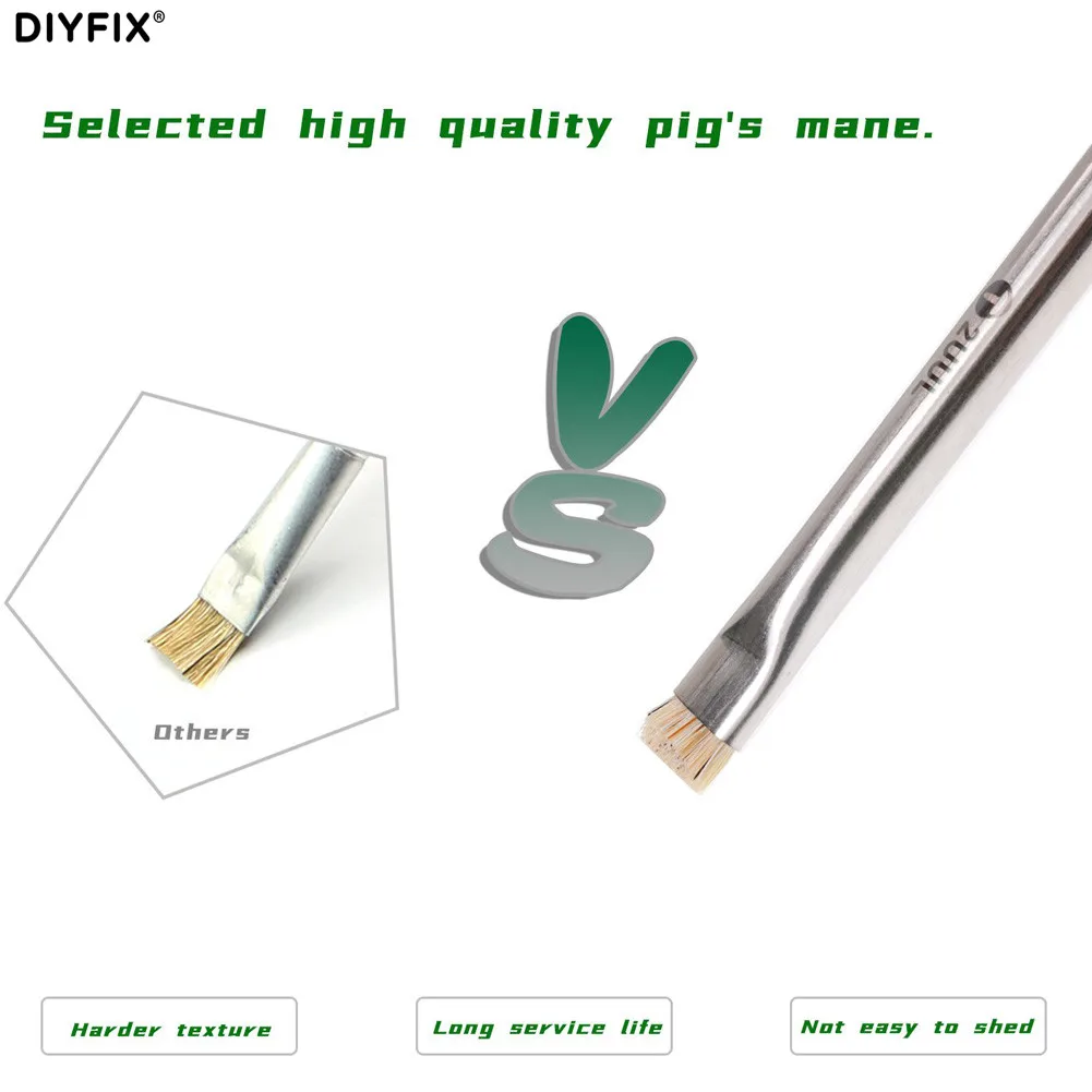 2UUL Double-End Anti-Static แปรงสำหรับเมนบอร์ด PCB ซ่อมโทรศัพท์มือถือชุดเครื่องมือ Anti-Static ทำความสะอาดแปรง