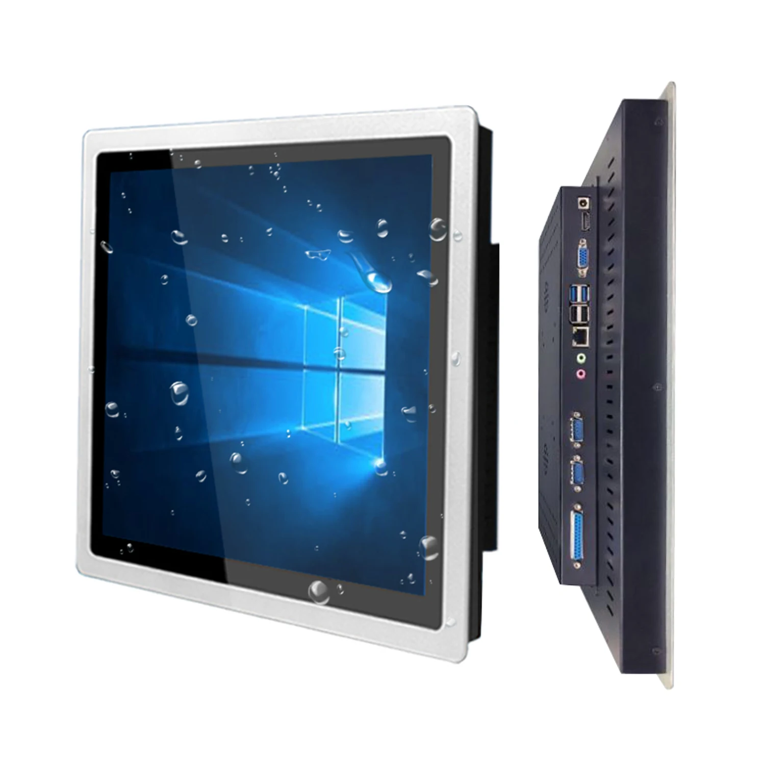 Computador Industrial Embutido, Mini Tablet, PC Tudo-em-Um, Painel com Tela de Toque Capacitivo, Core i7-6500U, Win10 Pro, 17"