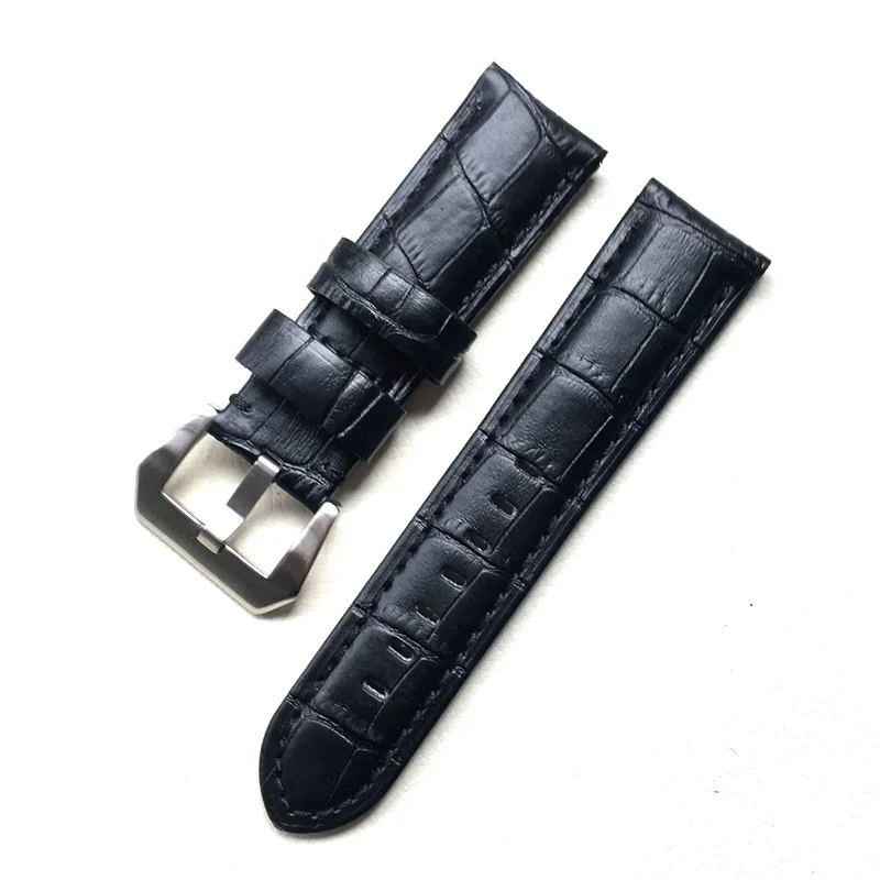 Watch Band For Panerai  Leather Men Strap Watch Accessories Watch Bracelet Belt Wristband 24mm 26mm With Five Colors