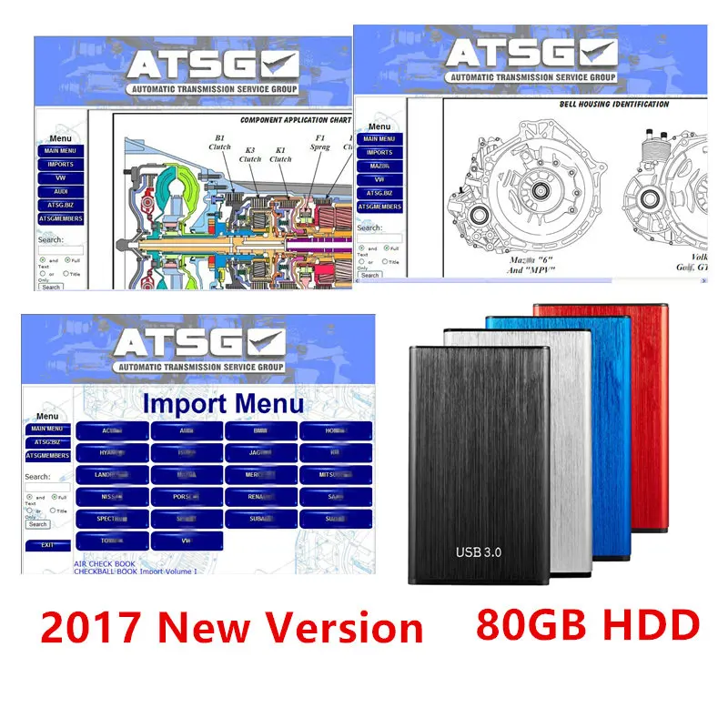 

Hot selling atsg 2017 transmission repair manuals auto repair software ATSG in CD or 80gb HDD Diagnostic software ATSG Harddisk