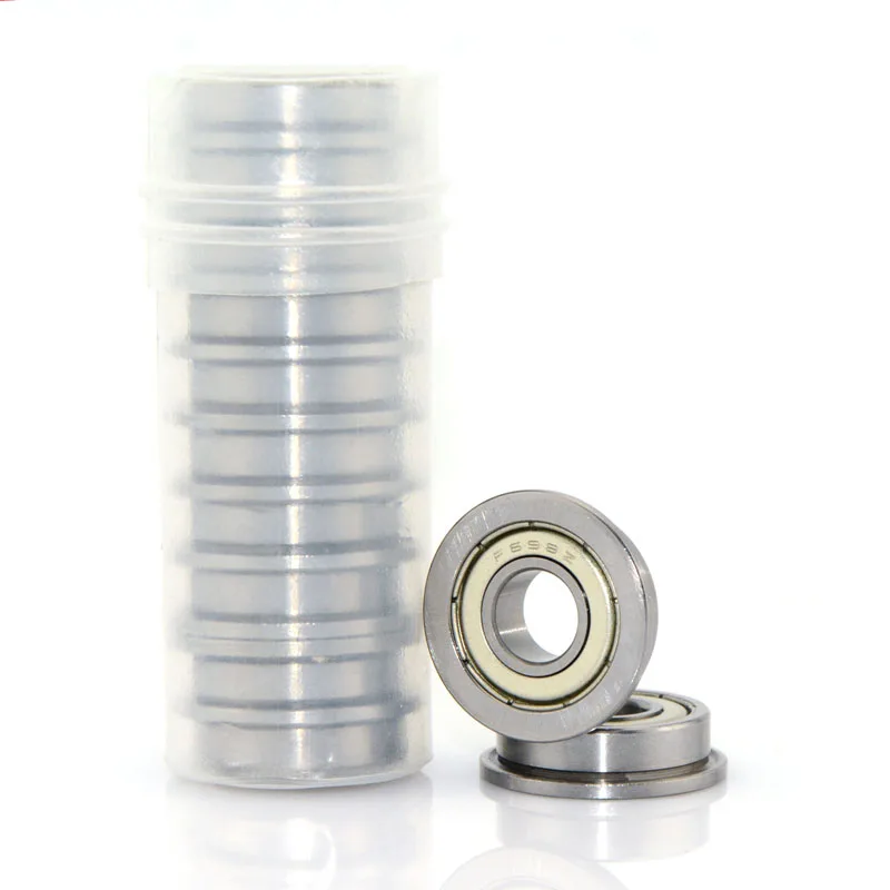 50pcs F693ZZ F693 3x8x4mm shielded miniature flanged deep groove ball bearings 3*8*4 mm