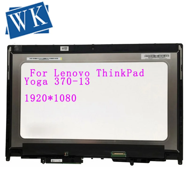 

13.3" Laptop Matrix For Lenovo ThinkPad Yoga 370 FHD Lcd Touch Screen DIgitizer with Frame Bezel 01HY323