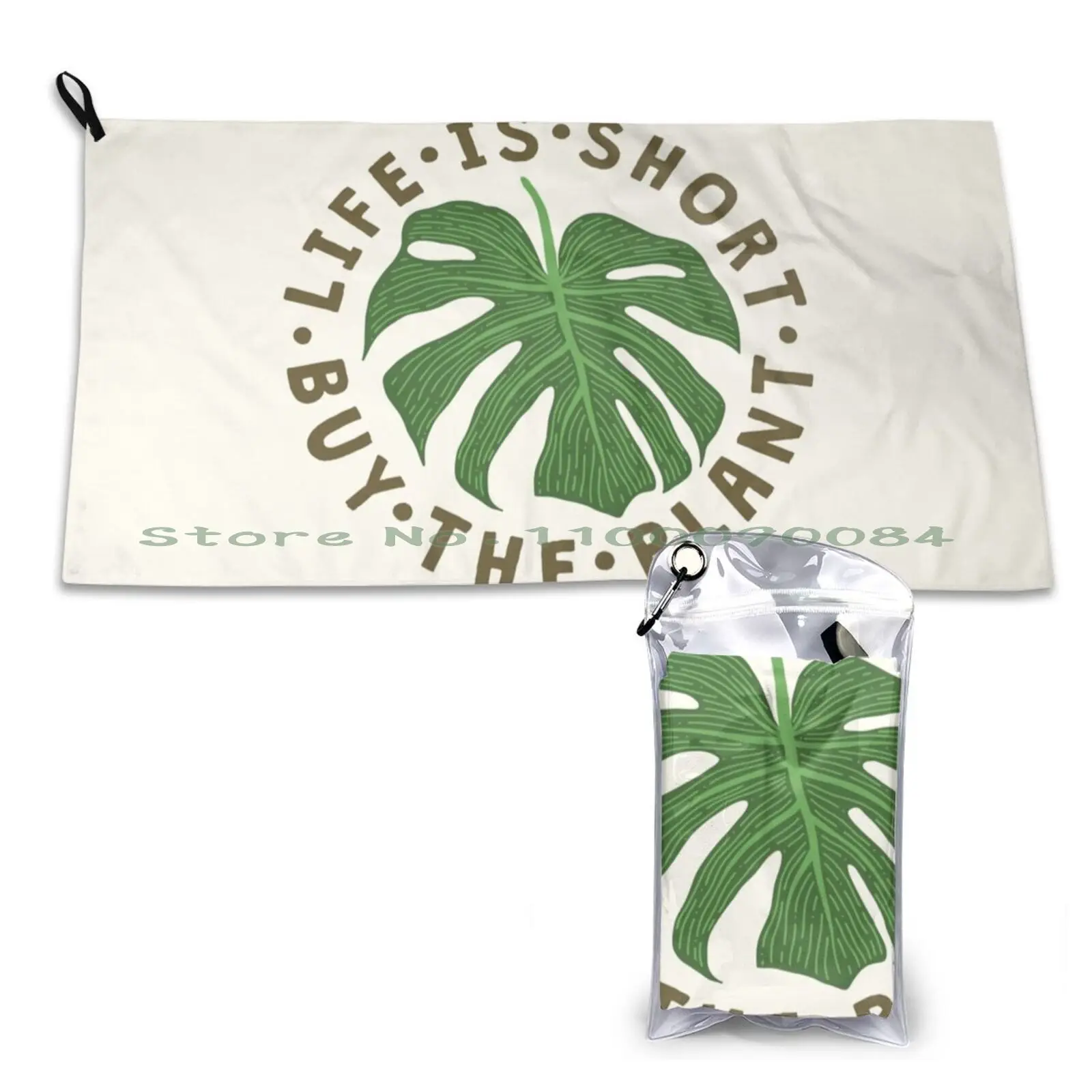 Life Is Short Buy The Plant. Quick Dry Towel Gym Sports Bath Portable Life Is Short Buy The Plant Plants Plant Lover Plant