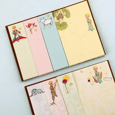 30 Sheets/Pack Cute Little Prince Memo Pads N Times Sticky Notes Index Paper Driver Stickers Self-Adhesive Sticky Paper Bookmark