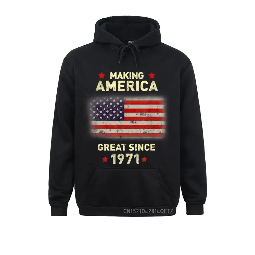 

Cool 1971 Bday Funny Vintage 50th Birthday Gift Men Women Chic Hoodies Company Casual Long Sleeve Mens Sweatshirts Clothes