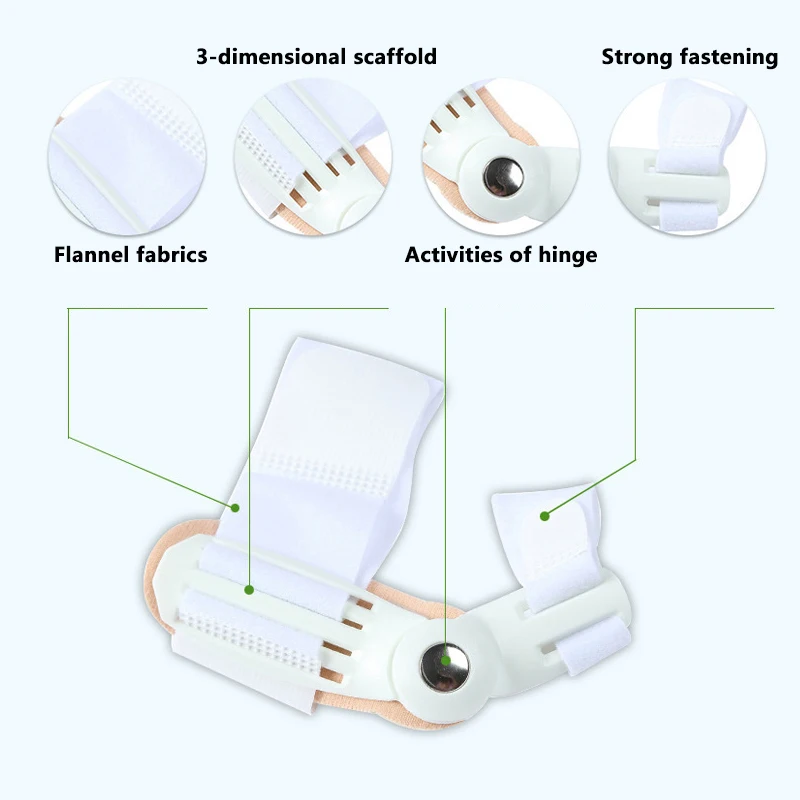 2Pcs Hallux Valgus Corrector Bunions For Toes Corrector Foot Finger Separator Toe Separator Foot Care Haluksy Bunion Corrector