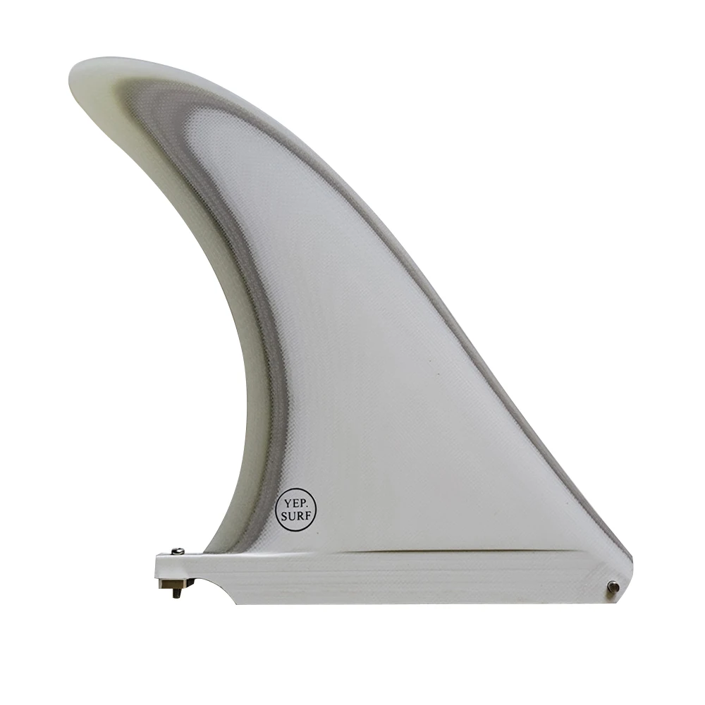 Surfboard fin White Color Single fin longboard 7