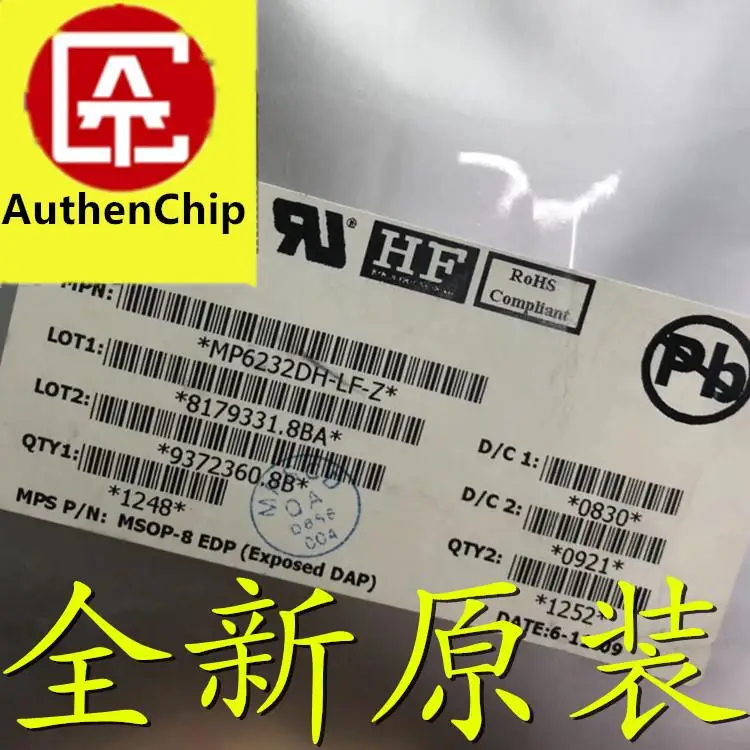 10Pcs 100% Original New In สต็อก MP6232DH-LF-Z MP6232DH Power IC ชิป SMD MSOP-8