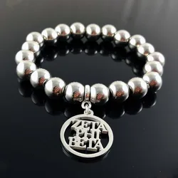 High quality 316L stainless steel charm bead bracelet