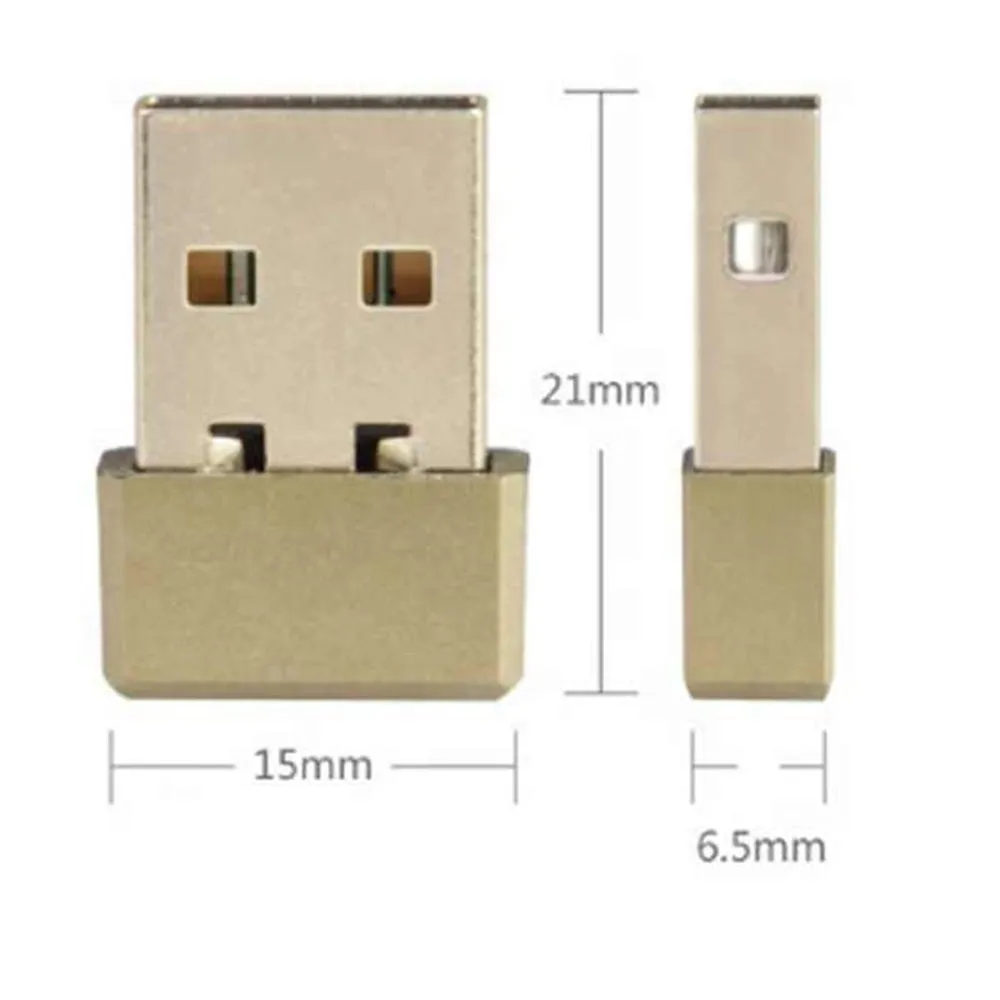 Gold Color MINI WIFI USB Adapter N150 NANO Wireless Adapter for Desktop Laptop IPTV STB Gaming