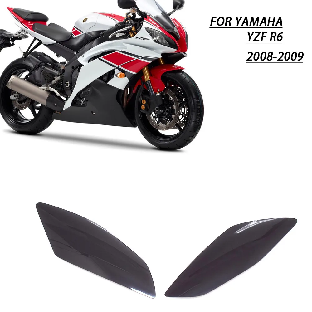 Motorcycles ABS plastic dark Smoke Blue Clear Headlight Protector Cover Lens Shield case for Yamaha YZF R6 2008 2009