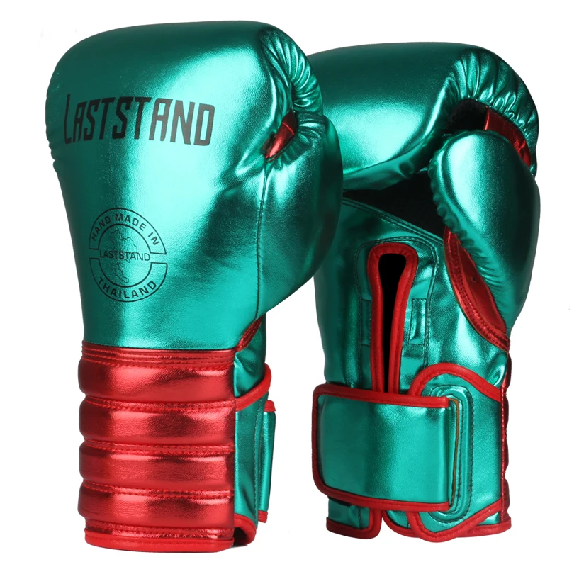 1 Pair Metal Color Kids/Audlts Child Women Men Boxing Gloves for Sandbag Punch Training Muay Thai Karate Fight Mitts DEO 6-12oz