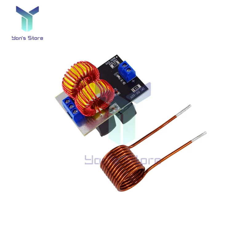 DV 5V-12V 120W Mini ZVS Induction Heating Board Flyback Driver Heater DIY Cooker Ignition Coil Hot Sale No Tap Finished Board