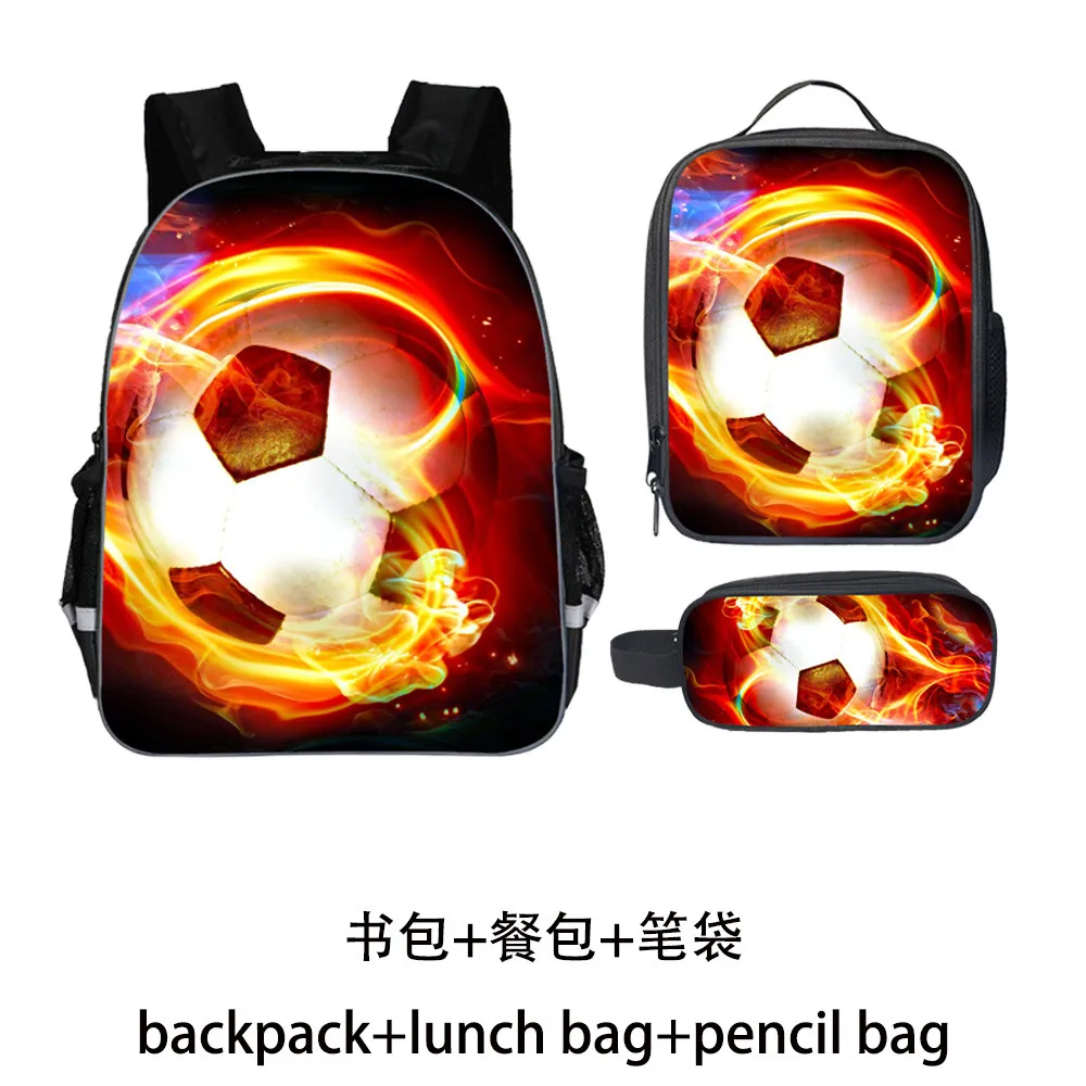 

football Backpack Set Freddy Teenagers Boys Girls Toddler Dinosaur Kid School Bags Men Women Mochila Bolsa