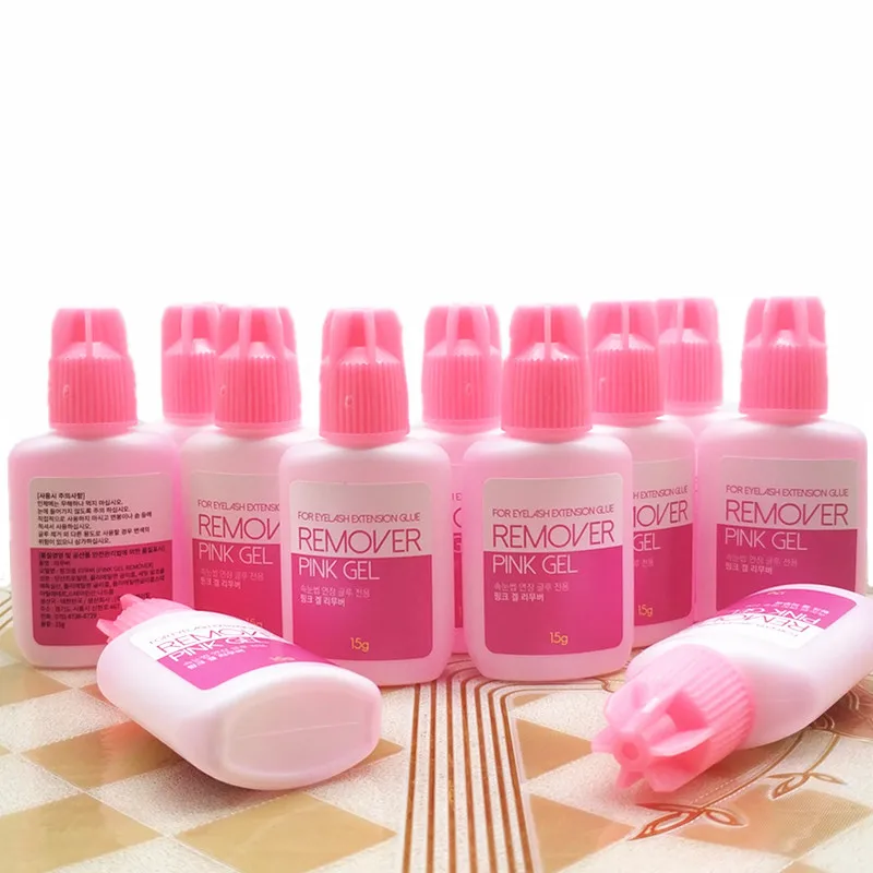 15g Korea Pink Gel Remover For Eyelash Extensions Glue Professional Lash Non-irritating Adhesive Glue Removal Makeup Tools