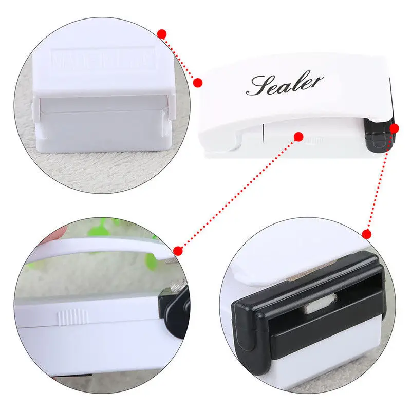 3V ABS Sealing Machine Without Battery Lock Freshness Mini Portable Sealer Essential For Travel