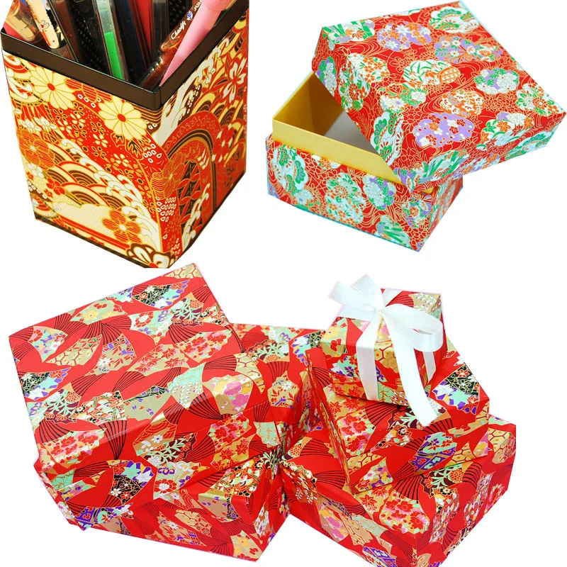 Origami Japanese Chiyogami Yunzen Paper, Hand-silk Screened Craft Paper For Gift Wrapping Box Doll Decoration 20 Sheets