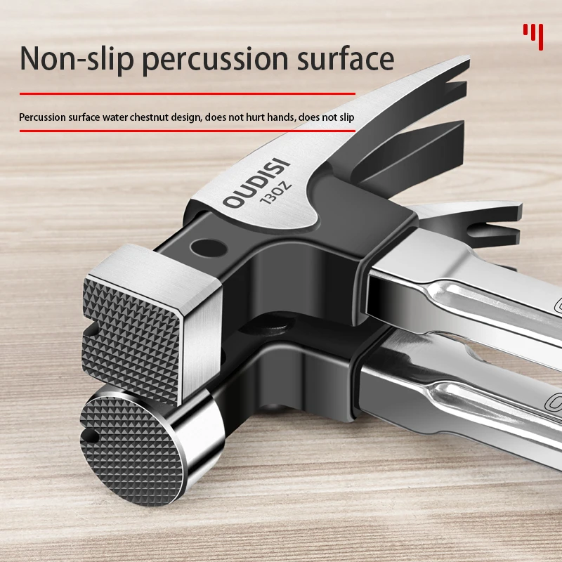 OUDISI Heavy Claw Hammer 100Z/130Z Nail Hammer Tool Steel Woodworking Striking Tools Magnetic Automatic Nail Suction Hammer