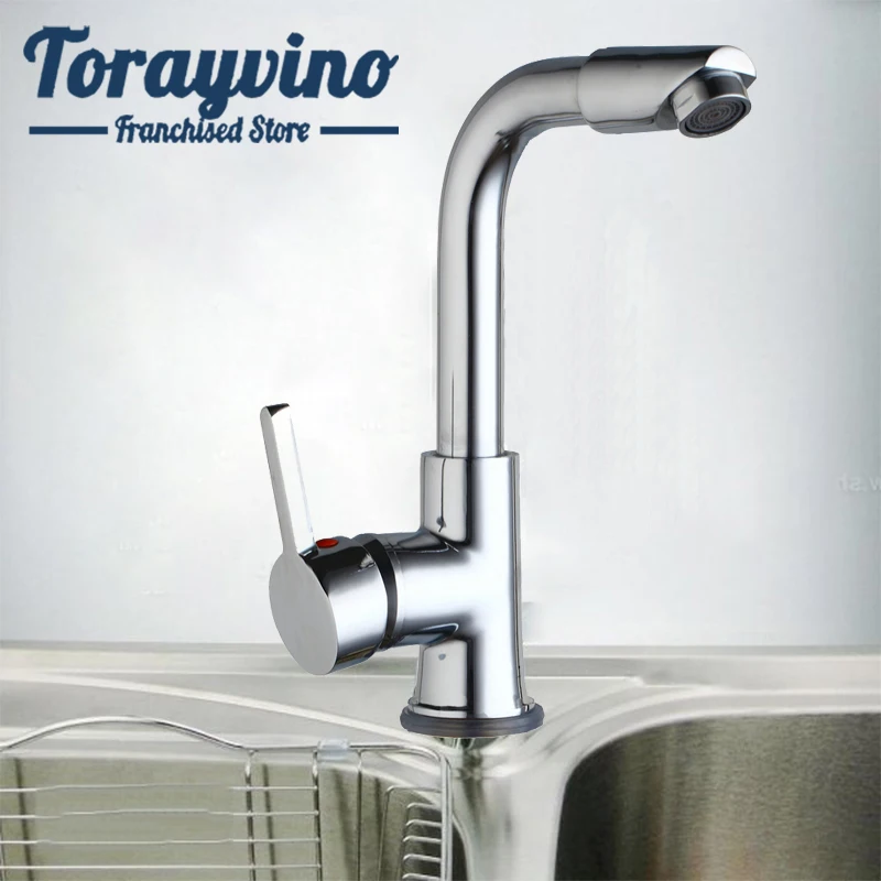 

faucet for kitchen Brass chrome torneira cozinha agua fria swivel spout for flexible kitchen 2 sink use faucet sprayer Water tap